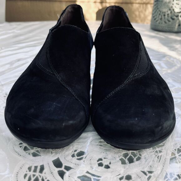 Mephisto Women’s Air-Jet Black Suede Leather Slip On Comfort Shoes US 8.5 /EU 39 - Picture 10 of 12